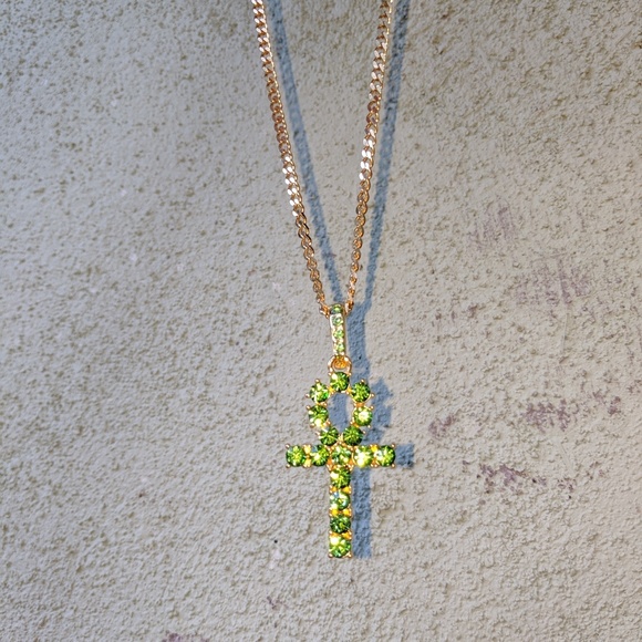 Egyptian Ankh & 20" Cuban Chain - Picture 6 of 7